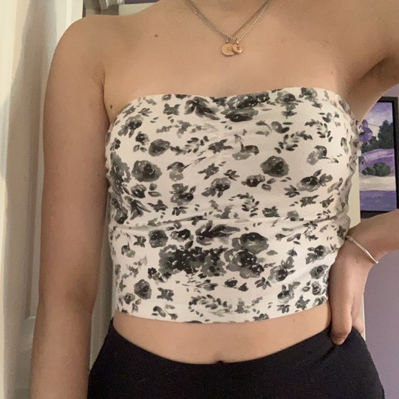 Garage floral tube top. - Picture 2 of 2